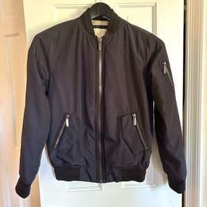 MICHAEL by Michael Kors Navy Bomber Jacket Size Small Women